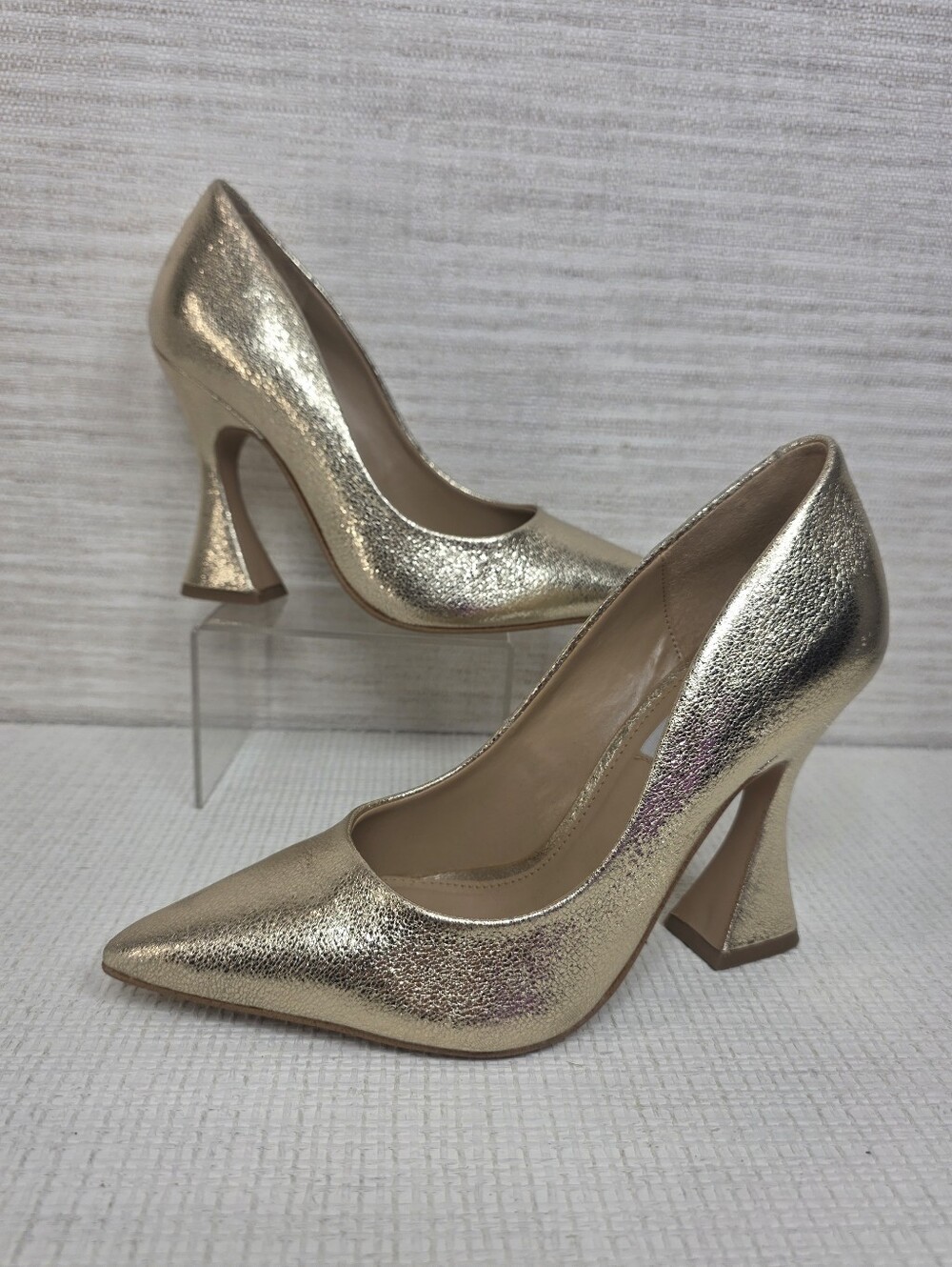 Sz 6.5 Steve Madden Zana Pump Gold Women's